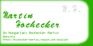 martin hochecker business card